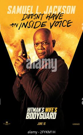 VERÖFFENTLICHUNG: 16. Juni 2021 TITEL: The Hitman's Wife's Bodyguard STUDIO: Lionsgate REGIE: Patrick Hughes HANDLUNG: Fortsetzung der Action/Komödie von 2017. MIT Samuel L JACKSON als Darius Kincaid-Plakatkunst. (Kreditbild: © Lionsgate/Entertainment Picturs) Stockfoto