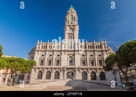 Rathaus von Porto, Portugal Stockfoto