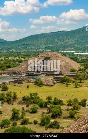 Pyramide des Mondes, Teotihuacan, Mexiko Stockfoto