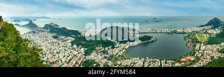 Rio de Janeiro Panorama, Brasilien Stockfoto