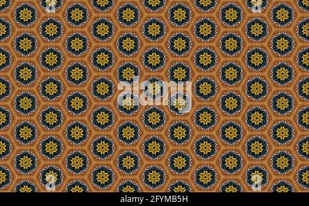 Hexagon-Muster, Hexagon-Muster Hintergrund, Hexagon-Muster abstrakt, buntes Hexagon-Muster, dunkles Hexagon-Muster, Tapete mit Hexagon-Muster Stockfoto
