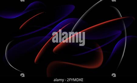 Abstrakter Vektorhintergrund. Chaotische blaue, rote und weiße Linien. Vektorgrafik Stock Vektor