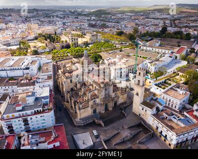 Luftaufnahme der Stadt Jerez de la Frontera. Spanien Stockfoto