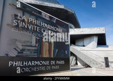 Philharmonie von Paris, Ile-de-france, Frankreich Stockfoto