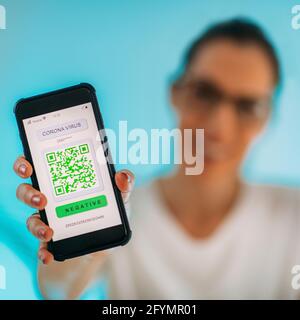 Covid-19 Tracker-App Stockfoto