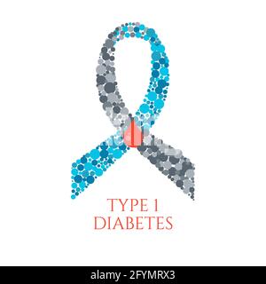 Diabetes Typ 1, konzeptionelle Illustration Stockfoto