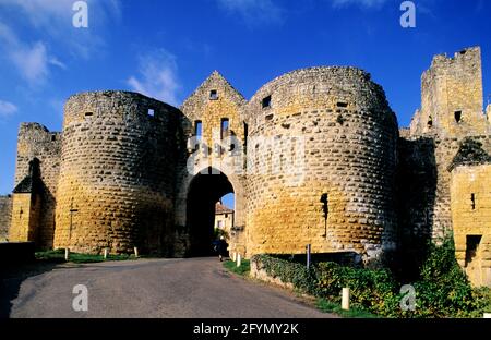 FRANKREICH, DORDOGNE (24) PERIGORD NOIR, DORDOGNE-TAL, DOMME DORF, BESCHRIFTET LES PLUS BEAUX VILLAGES DE FRANCE (DIE SCHÖNSTEN DÖRFER FRANKREICHS Stockfoto