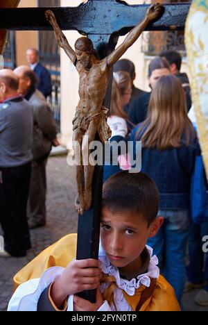 Italien, Sardinien, Prozession der Madonne von Martyr im Dorf Fonni, Provinz Nuoro Stockfoto