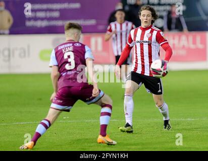 WILL FITZGERALD (Derry City) während des Airtricity League-Spiels zwischen Drogheda United und Derry City im Head im Game Park, Drogheda 28-05-2021 M Stockfoto