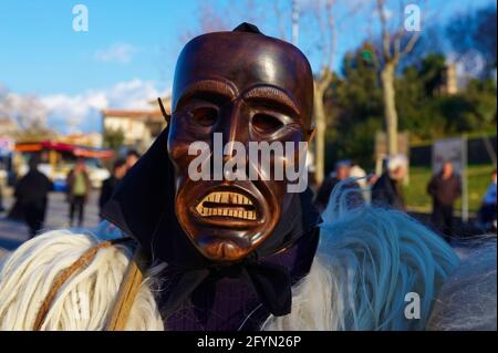 Italien, Sardinien, Provinz Nuoro, Dorf Ottana, Canival mit Maske von Boes und Merdules Stockfoto