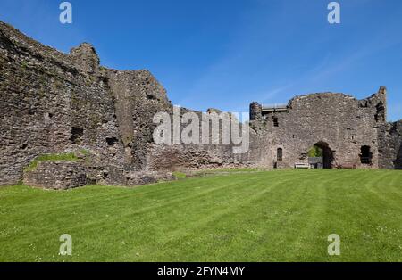 The Inner ward in White Castle, Monmouthshire, Wales Stockfoto