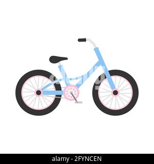 Bike-Symbol für Kinder. Fahrrad farbenfrohes Symbol. Stock Vektor