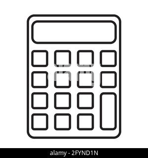 Schüler Konzept: Rechner Symbol. Vektorgrafik. EPS10 Stock Vektor