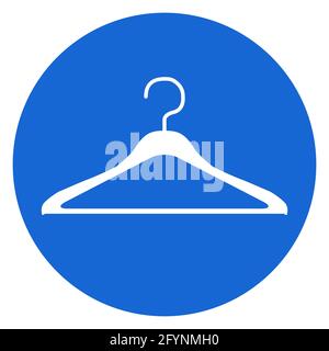 Kleiderbügel moderne Symbol Vektor isoliert auf weißem Hintergrund. Symbol Shop . Stock Vektor