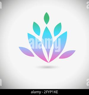 Lotus-Logo. Vektorgrafik Stock Vektor