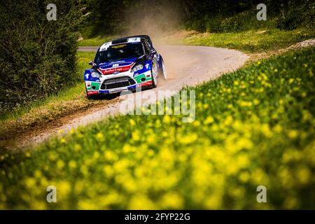 30 Brunson Eric, Mondon Cédric, Brunson Eric, Ford Fiesta WRC, Aktion während der Rallye Touquet 2021, 1. Runde des Championnat de France des Rallye 2021, vom 27. Bis 29. Mai in Le Touquet, Frankreich - Foto Bastien Roux / DPPI Stockfoto