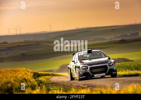 04 CAMILLI Eric, BURESI François Xavier, PH SPORT by Minerva Oil, CROEN C3, Aktion während der Rallye du Touquet 2021, 1. Runde des Championnat de France des Rallye 2021, vom 27. Bis 29. Mai in Le Touquet, Frankreich - Foto Damien Saulnier / DPPI Stockfoto