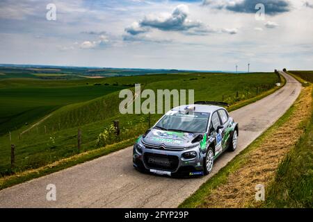 04 CAMILLI Eric, BURESI François Xavier, PH SPORT by Minerva Oil, CROEN C3, Aktion während der Rallye du Touquet 2021, 1. Runde des Championnat de France des Rallye 2021, vom 27. Bis 29. Mai in Le Touquet, Frankreich - Foto Damien Saulnier / DPPI Stockfoto