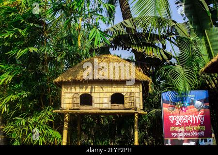 Die traditionelle Architektur des Taubenhauses Ich habe dieses Bild am 5. Februar 2019 aus Sonargaon, Bangladesch, Südasien aufgenommen Stockfoto