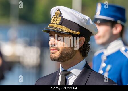 Prinz Carl Philip am Veteranentag, in Stockholm, Schweden, am 29. Mai 2021. Foto von Fredrik Wennerlund/ Stella Pictures/ABACAPRESS.COM Stockfoto