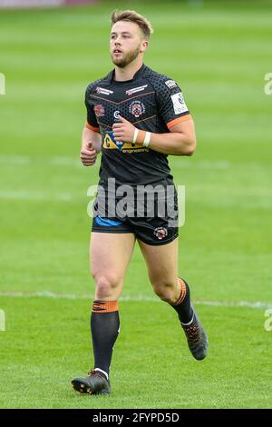 Castleford, England - 28. Mai 2021 -Danny Richardson von Castleford Tigers während der Rugby League Betfred Super League Runde 8 Castleford Tigers gegen Leeds Rhinos im Mend-A-Hose Stadium, Castleford, Großbritannien Dean Williams/Alamy Live News Stockfoto