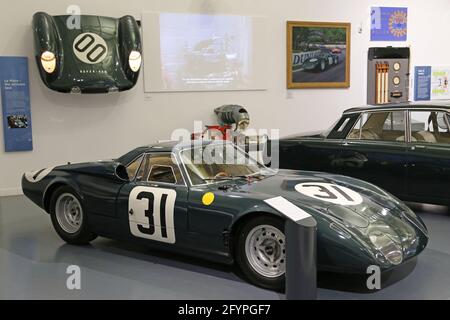 Rover-BRM Gas Turbine (1965) Le Mans Car, British Motor Museum, Gaydon, Warwick, West Midlands, England, Großbritannien, Großbritannien, Europa Stockfoto