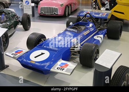 Tyrrell F1 Team March Ford 701 (1970), British Motor Museum, Gaydon, Warwick, West Midlands, England, Großbritannien, Großbritannien, Europa Stockfoto