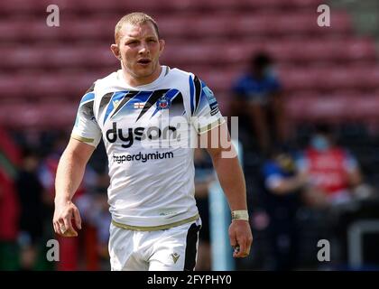 Twickenham Stoop, London, Großbritannien. Mai 2021. Englische Premiership Rugby, Harlekins versus Bath; Sam Underhill of Bath Kredit: Action Plus Sports/Alamy Live News Stockfoto