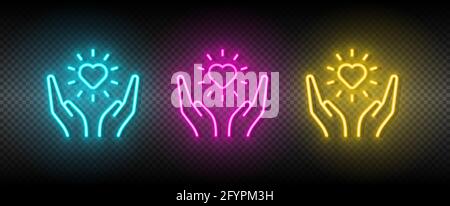 Symbol für Seele, Arme, Herz-Symbol Stock Vektor