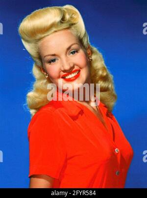 Betty GRABLE (1916-1973) US-amerikanische Filmschauspielerin über das Jahr 1942 Stockfoto