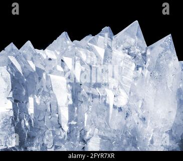 Klassische Kristalle der Bergquarz Stockfoto
