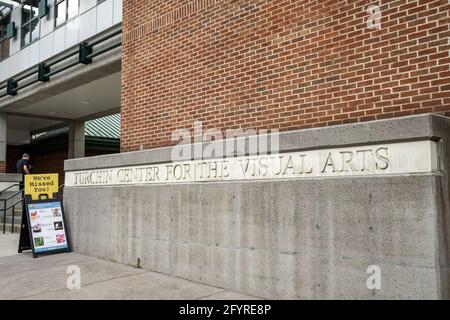 Das Turchin Center for the Visual Arts an der Appalachian State University ist eine wunderschöne Kunstgalerie für Studenten, Gemeindemitglieder und Reisende. Stockfoto