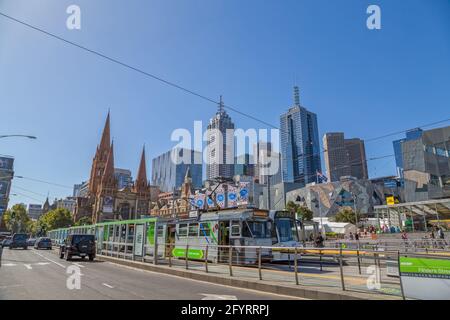 Melbourne city Stockfoto