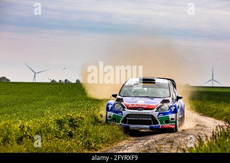 30 Brunson Eric, Mondon Cédric, Brunson Eric, Ford Fiesta WRC, Aktion während der Rallye du Touquet 2021, 1. Runde des Championnat de France des Rallye 2021, vom 27. Bis 29. Mai in Le Touquet, Frankreich - Foto Damien Saulnier / DPPI Stockfoto