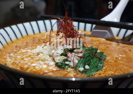 Herzhafte japanische Ramen Stockfoto