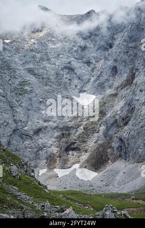 Die Berge im Naturpark Fuentes Carrionas Stockfoto