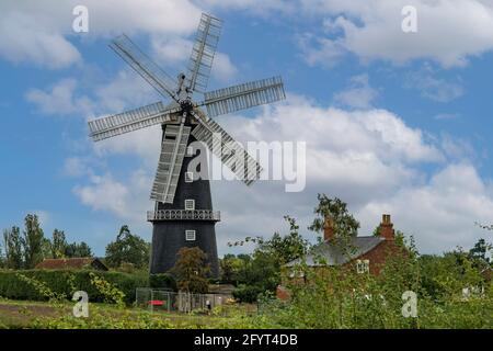 Sibsey Trader Windmill in Sibsey, Lincolnshire, England Stockfoto