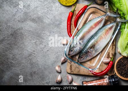 Indische Makrele Rastrelliger kanagurta Stockfoto