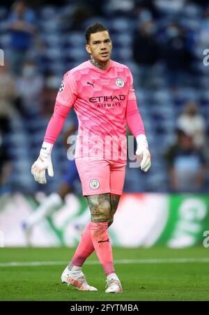 Porto, Portugal, 29. Mai 2021. Ederson von Manchester City während des UEFA Champions League-Spiels im Estadio do Dragao, Porto. Bildnachweis sollte lauten: David Klein / Sportimage Stockfoto