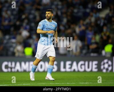 Porto, Portugal, 29. Mai 2021. Sergio Aguero aus Manchester City während des UEFA Champions League-Spiels im Estadio do Dragao, Porto. Bildnachweis sollte lauten: David Klein / Sportimage Stockfoto