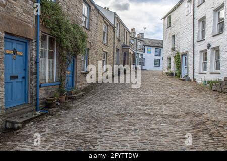 Dent Village im Tal von Dentdale in Cumbria. Stockfoto