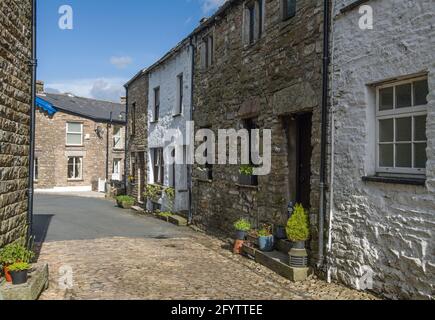 Dent Village im Tal von Dentdale in Cumbria. Stockfoto