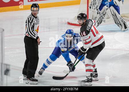 Arena Riga, Riga, Lettland, 30. Mai 2021, Petan (Italien) während der Weltmeisterschaft 2021 - Italien gegen Kanada, Eishockey - Foto Andrea Re / LM Stockfoto