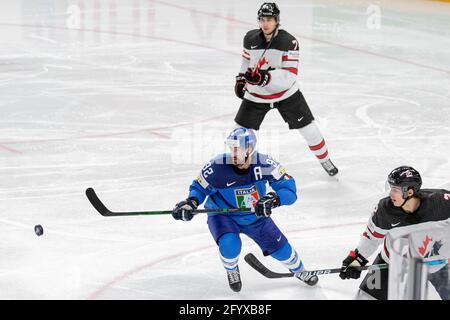 Arena Riga, Riga, Lettland, 30. Mai 2021, Petan (Italien) während der Weltmeisterschaft 2021 - Italien gegen Kanada, Eishockey - Foto Andrea Re / LM Stockfoto