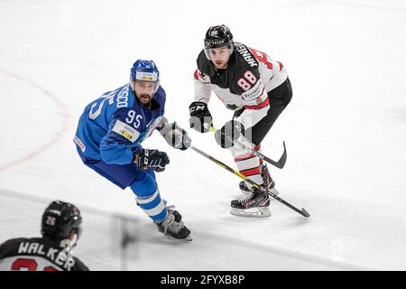 Arena Riga, Riga, Lettland, 30. Mai 2021, Mangiapane (Kanada) während der Weltmeisterschaft 2021 - Italien gegen Kanada, Eishockey - Foto Andrea Re / LM Stockfoto