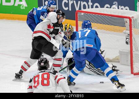 Arena Riga, Riga, Lettland, 30. Mai 2021, Fadani (Italien) Mangiapane (Kanada) während der Weltmeisterschaft 2021 - Italien gegen Kanada, Eishockey - Foto Andrea Re / LM Stockfoto