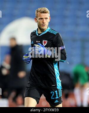 Datei-Foto vom 14-10-2020 von Wales Torwart Adam Davies. Ausgabedatum: Sonntag, 30. Mai 2021. Die FAW hat ihre Mannschaft für die UEFA Euro 2020 angekündigt. Stockfoto