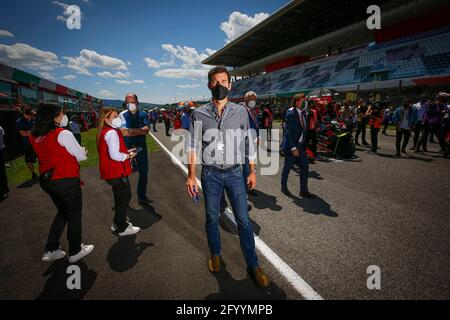 Mugello, Italien. Mai 2021. Rennen beim MotoGP Oakley Grand Prix of Italiy auf der Rennstrecke Mugello, Francia 30. Mai 2021 in Bild: Carreras del Gran Premio Oakley de MotoGP de Italia en el Circuito de Mugello, Francia 30 de Mayo de 2021 POOL/ MotoGP.com/Cordon Pressebilder werden nur für redaktionelle Verwendung verwendet. Obligatorischer Kredit: © motogp.com Kredit: CORDON PRESS/Alamy Live News Stockfoto