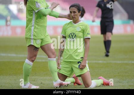 Köln, Deutschland. Mai 2021. Sara Doorsoun ( 23 Wolfsburg ) beim DFB-Pokalfinale zwischen Eintracht Frankfurt und VfL Wolfsburg im RheinEnergieStadion in Köln. Kredit: SPP Sport Pressefoto. /Alamy Live News Stockfoto