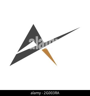 Buchstabenbuchstaben Initialen Monogramm-Logo AX, XA, X und A Stock Vektor